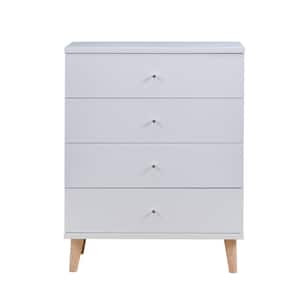 Cordero 4-Drawer White Chest of Drawers (39.25 in. H x 31.25 in. W x 15 in. D)