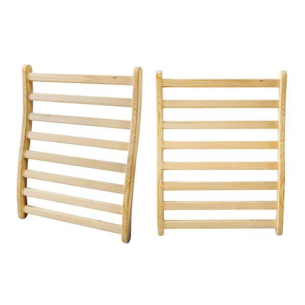 Aoibox - Universal Two Sets of Sauna Backrest, Curved Backrest Sofa Backrest High Temperature Resistance