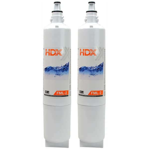 HDX FML-2 Premium Refrigerator Water Filter Replacement Fits LG LT600P (2-Pack)