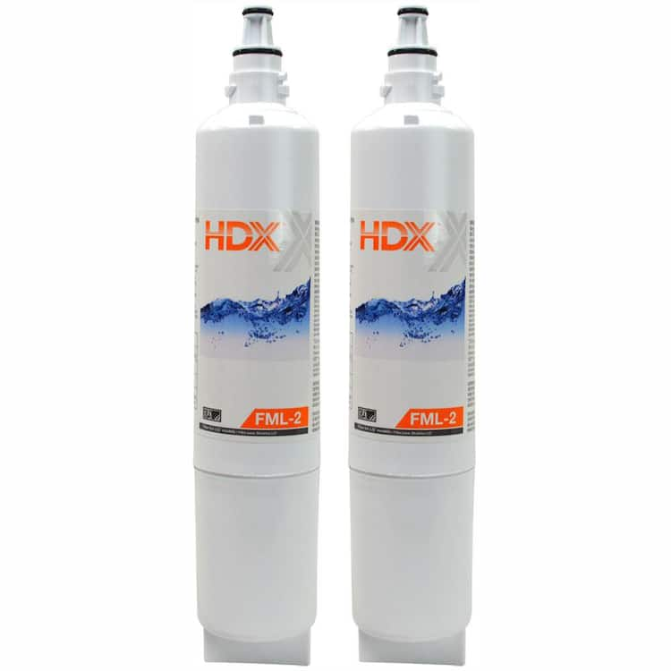 hdx fml-2 replacement water filter / purifier for lg refrigerators (2 pack)