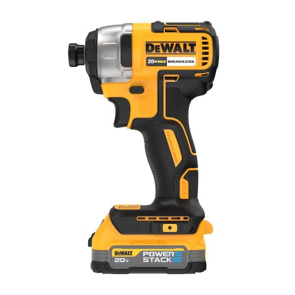 DEWALT - 20V MAX Lithium-Ion Brushless Cordless 1/4 in. Impact Driver Kit with 1.7 Ah Battery and Charger