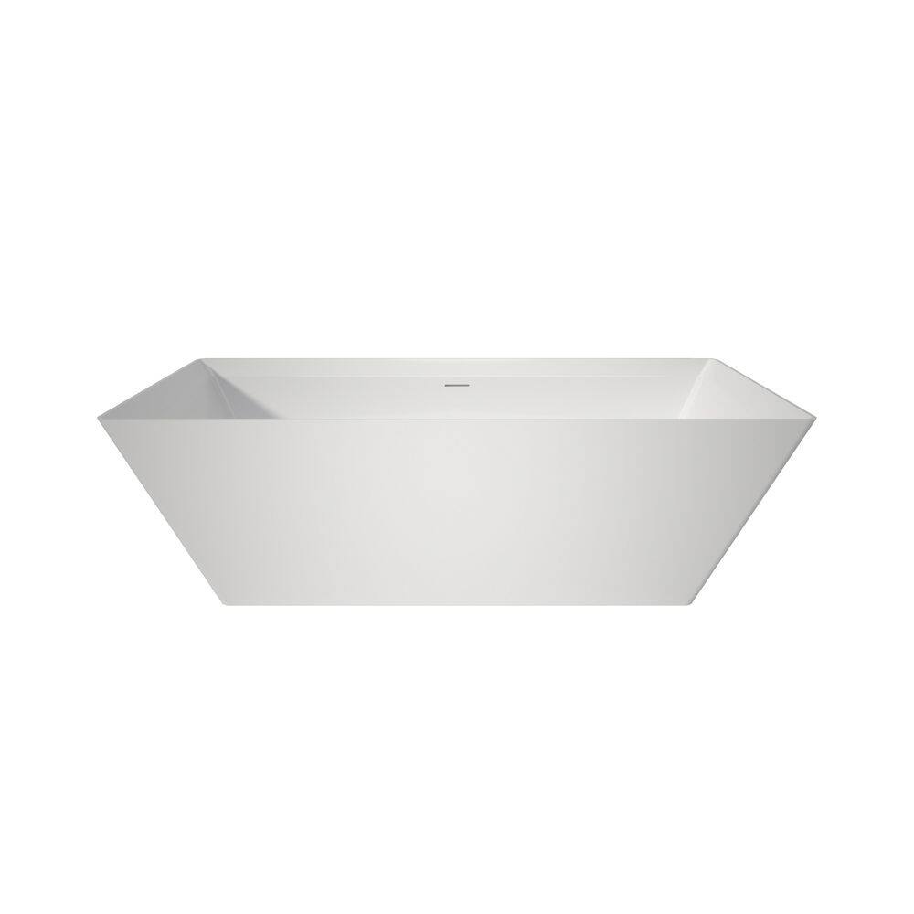 67 in. x 30 in. Acrylic Flatbottom Freestanding Soaking Bathtub in White price history on PriceWatchPro