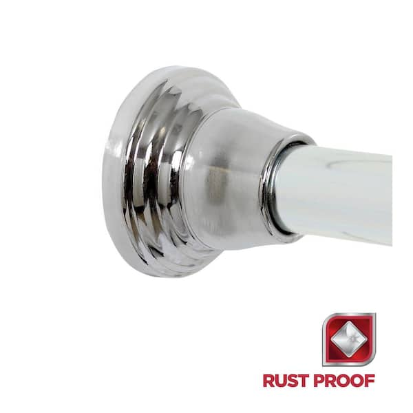 Glacier Bay Rustproof Tension Pole Shower Caddy in Satin Chrome 2141ALHD -  The Home Depot