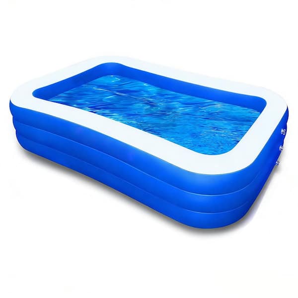20" x 72" x 22" Rectangular Inflatable Family Swimming Pool for Outdoor, Garden, Backyard, Summer Water Party