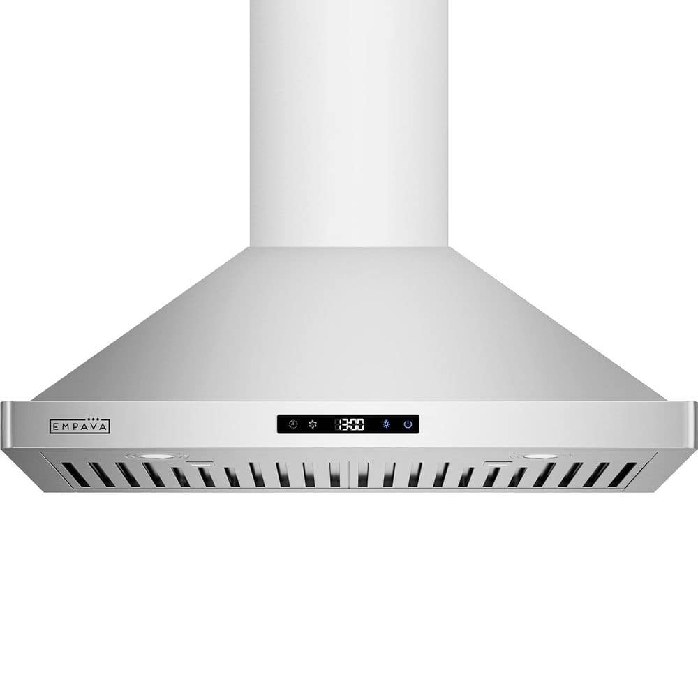 Empava 30 in. 400 CFM Ducted Kitchen Wall Mount Range Hood with Light in Stainless Steel