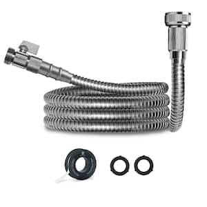1/2 in. x 3 ft. Stainless Steel Garden Leader Hose