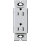 Lutron Claro 20 Amp 125-Volt Tamper Resistant Duplex Outlet with ...