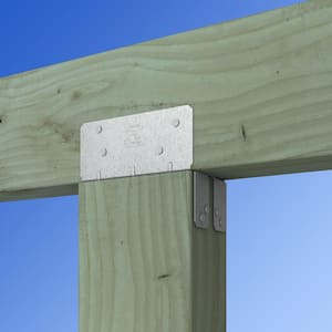 LPC ZMAX Galvanized Adjustable Post Cap for 6x Nominal Lumber