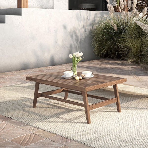 New Classic Furniture Ashton 41.3 in. Brown Rectangular Solid Wood Coffee Table
