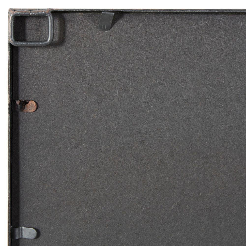 Black Window Pane Industrial Full-Length Wall Mirror 48"