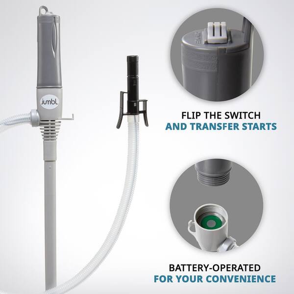 thumbnail interactive-video image 1 of Automatic Fuel Transfer Pump With Auto-Stop - Portable Gas & Diesel Pump 1 of 2