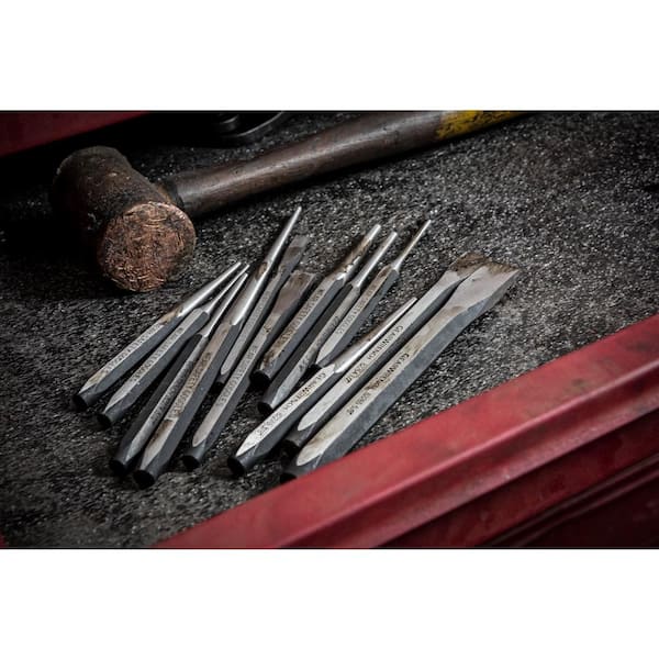 Center Punch Set Steel Transfer Punch Machinist Thread Tool Kit Set  (28-Piece)