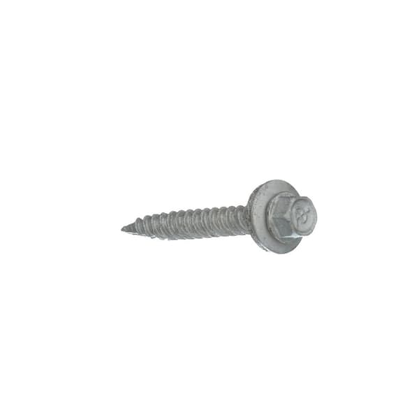 Gibraltar Building Products 1-1/2 in. Wood Screw #10 Galvanized Hex-Head  Roof Accessory (100-Piece/Bag) 34166 - The Home Depot