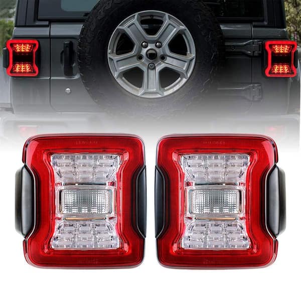 AMERICAN MODIFIED LED Tail Lights for 2018-2019 Jeep Wranglers, Pair