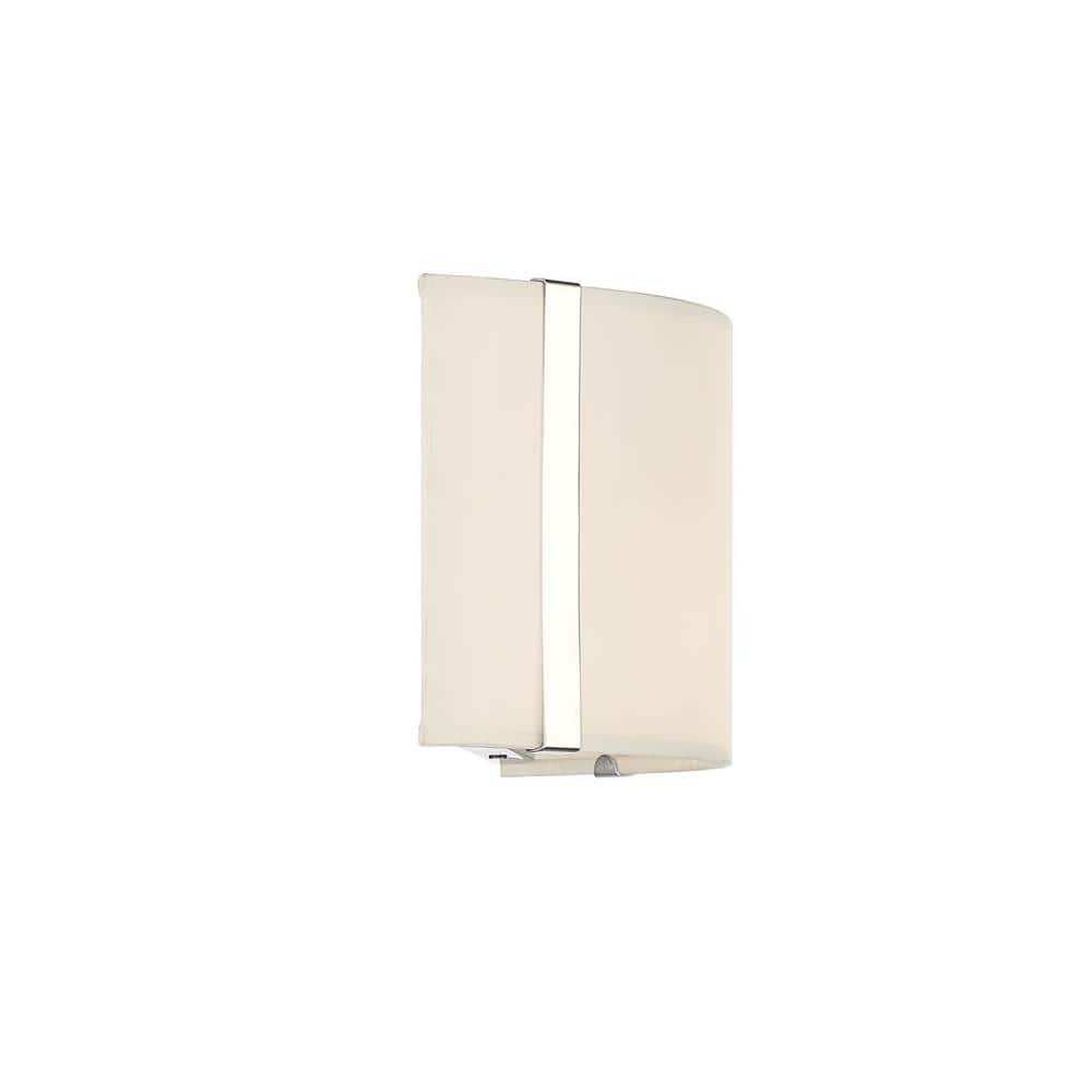Fulton Polished Nickel Dual Silk Shade Dimmable Wall Sconce