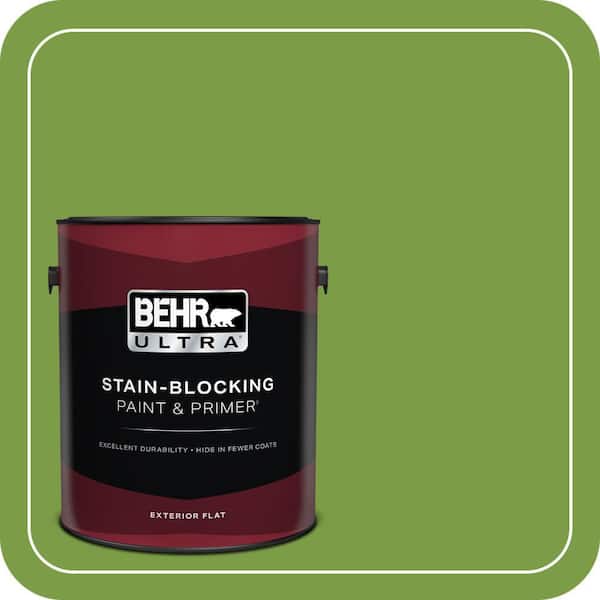 BEHR ULTRA 1 gal. #420B-7 Pepper Grass Flat Exterior Paint & Primer