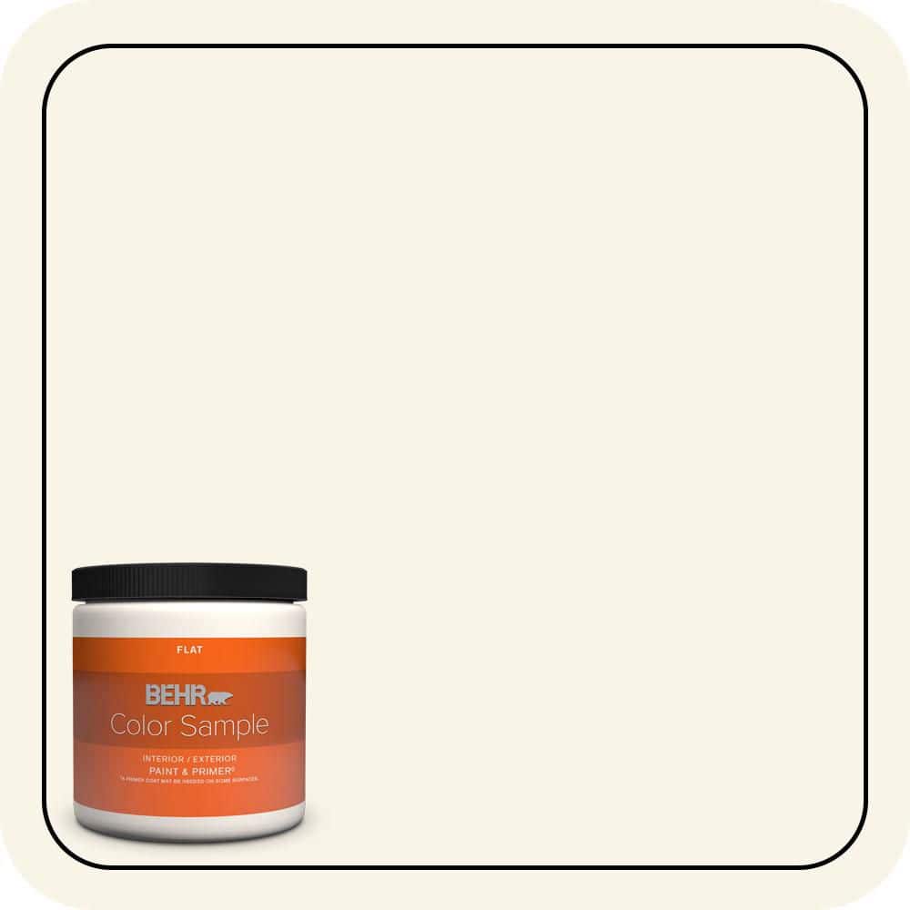 8 oz. #W-B-400 Vermont Cream Flat Interior/Exterior Paint & Primer Color Sample price history on PriceWatchPro