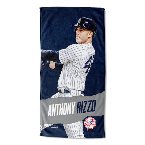 THE NORTHWEST GROUP MLB Multi-Color Yankees Anthony Rizzo Printed Cotton/Polyester Blend Beach Towel