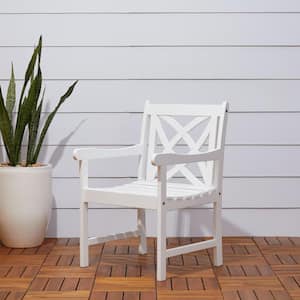 Outdoor Garden Armchair in White