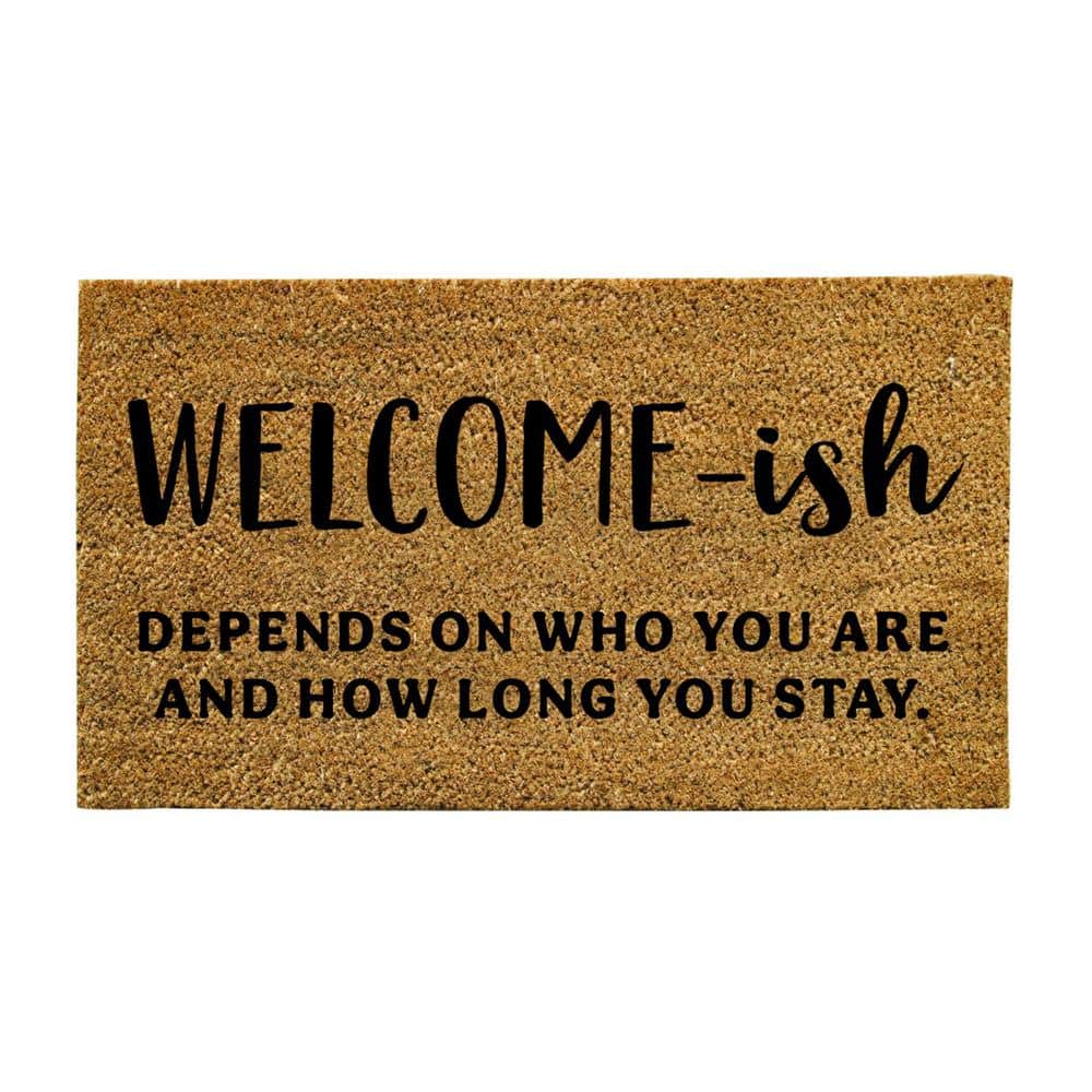 Black and Brown 16 in. x 28 in. Nature Coir Welcome to the Sh*tshow Door Mat price history on PriceWatchPro