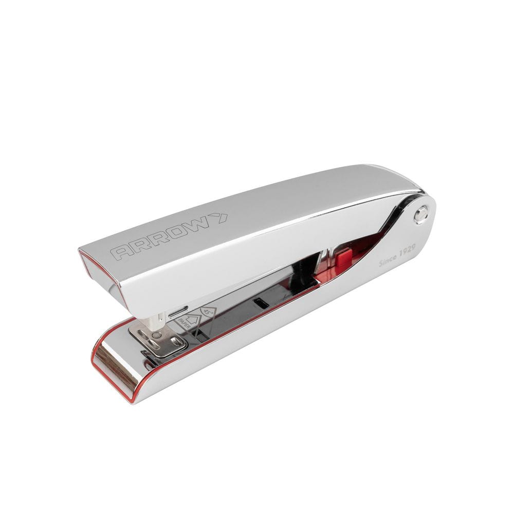 Arrow Chrome Executive Stapler, 25-Sheet, w/420 Staples & Alignment Guide-Office, Home, Classroom, Silver price history on PriceWatchPro