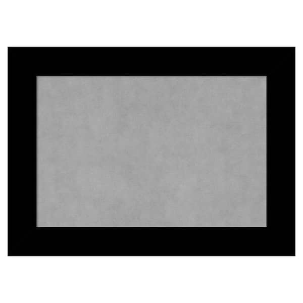 Amanti Art Basic Black 29 in. x 21 in. Framed Magnetic Board