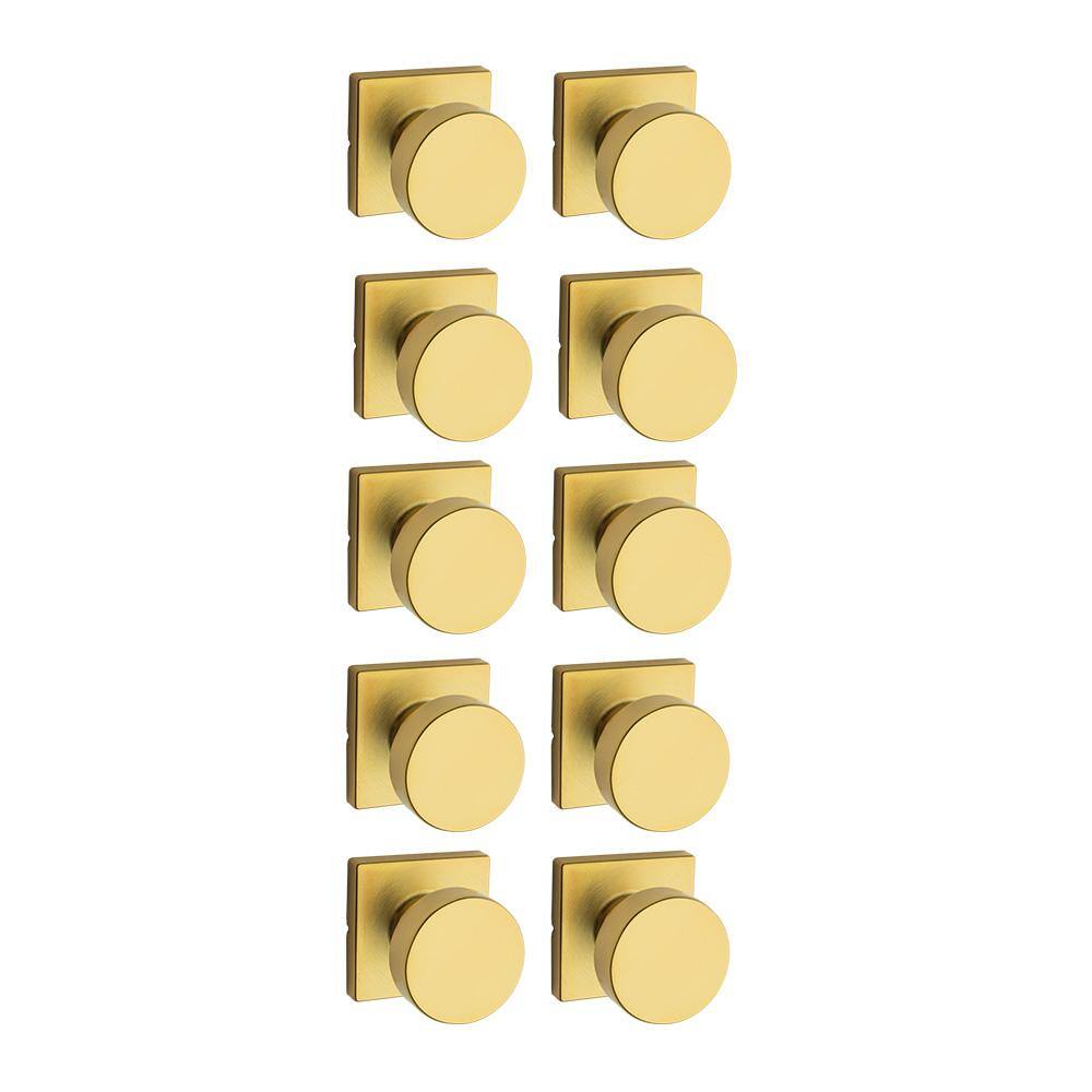 Set of 10 Brass Doorknobs