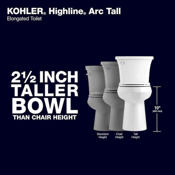 KOHLER Extra Tall Highline Arc Complete Solution 2-piece 1.28 GPF