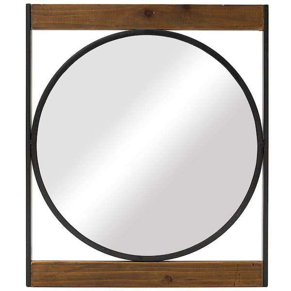 Decorative 22 In X 19 Rustic, Rustic Round Mirror Frame