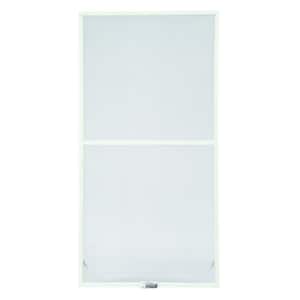 43-7/8 in. x 46-27/32 in. 200 and 400 Series White Aluminum Double-Hung Window Screen