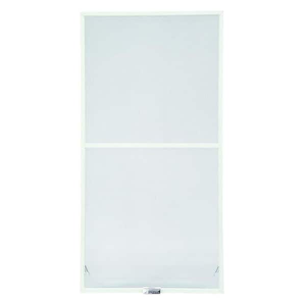 43-7/8 in. x 46-27/32 in. 200 and 400 Series White Aluminum Double-Hung Window Screen
