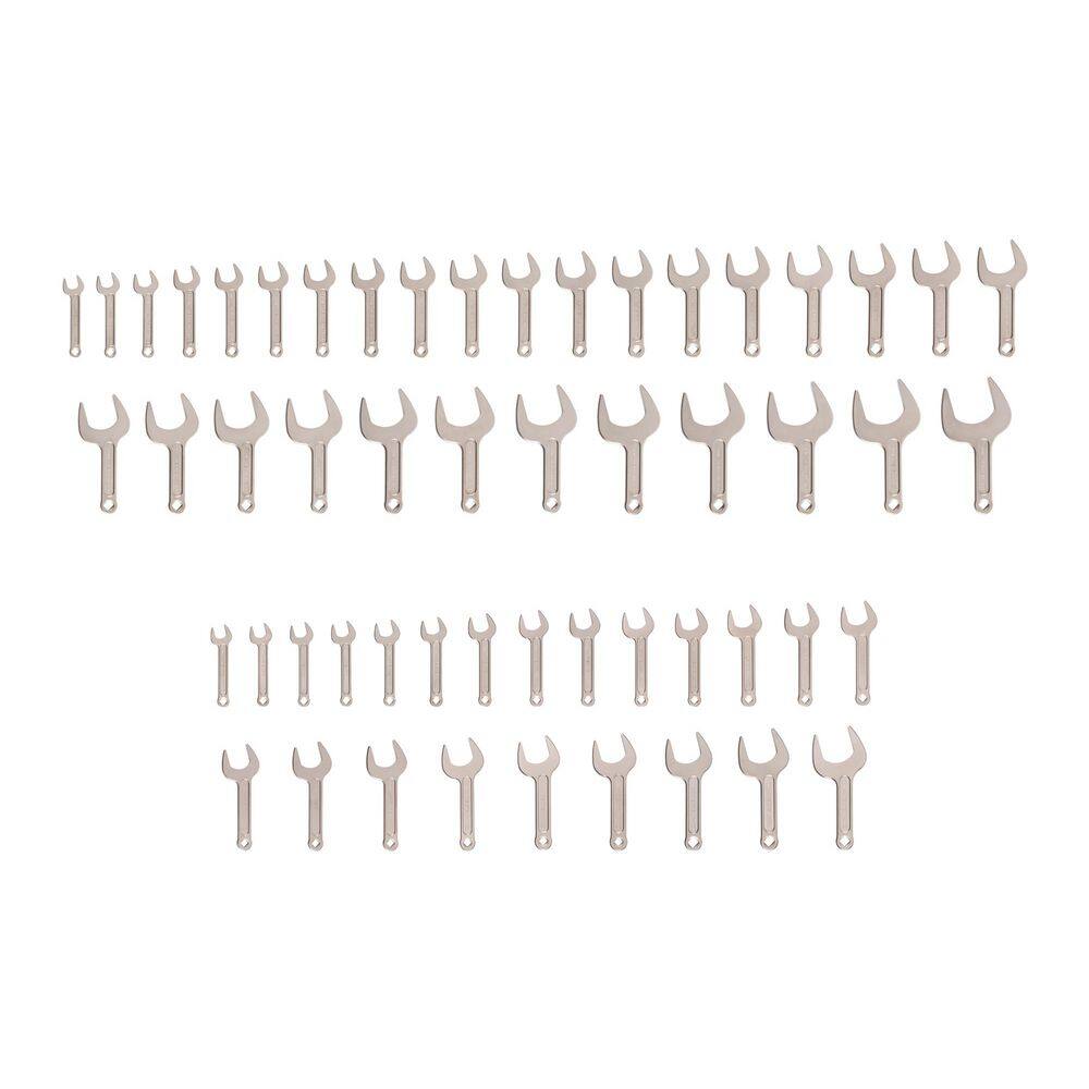 3/4-2-5/8 in., 19-38,41,46,50 mm Service Wrench Set (54-Piece)