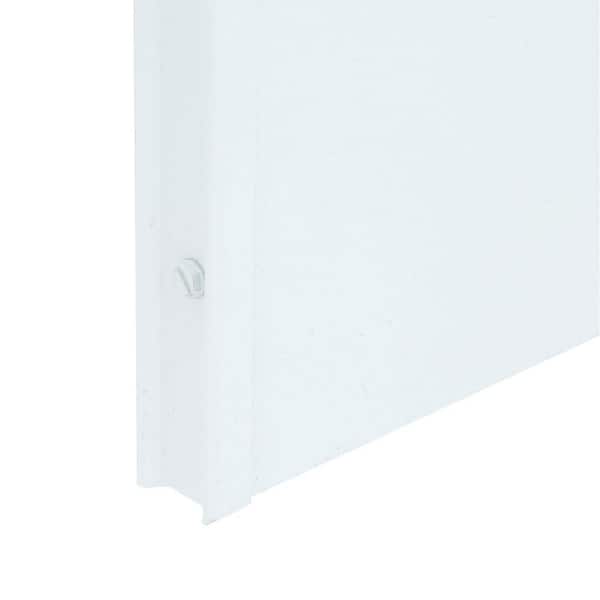 EMCO - 36 in. x 80 in. White Universal 3/4-Light Aluminum Storm Door with Black Hardware