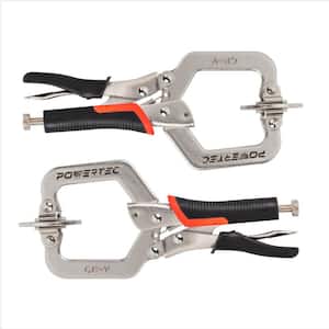 2 in. Woodworking Face Clamps with Ergonomic Grip and Swivel Pads (2-Pack)