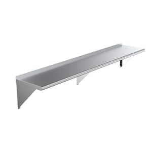 36 Stainless Steel Floating Shelf Omega National FS0136STUF1