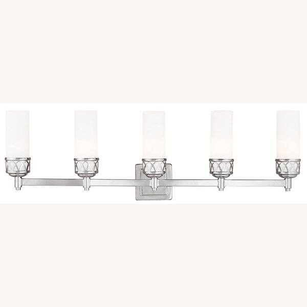 Livex Lighting Westfield 5 Light Polished Chrome Bath Vanity