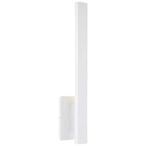 Haus 5 in. White LED Sconce with Acrylic Lens
