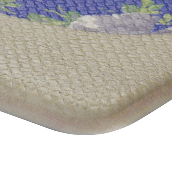 Multi-colored Teacups 17.5 in. x 32 in. Anti-Fatigue Wellness Mat