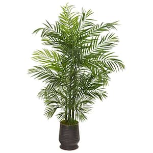65 in. Areca Artificial Palm Tree in Decorative Planter UV Resistant (Indoor/Outdoor)