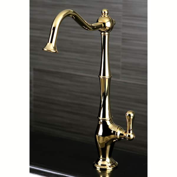 Replacement Drinking Water Single-Handle Beverage Faucet in Polished Brass for Filtration Systems