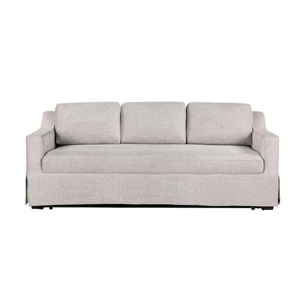 Serta Harbor 90.6 in. Beige Polyester Full Size Sofa Bed 113A012LIN ...