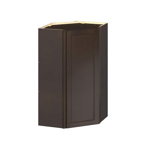 Emerson Cocoa Wall Diagnal Corner Ready to Assemble Kitchen Cabinet (24 in. W x 42 in. H x 24 in. D)