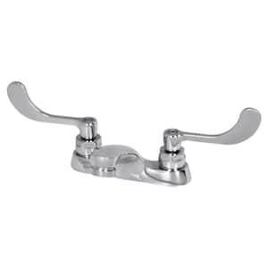 Monterrey 4 in. Centerset 2-Handle 0.5 GPM Bathroom Faucet with Vandal-Resistant Lever Handles in Polished Chrome