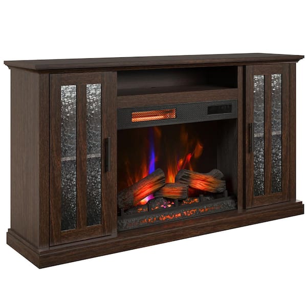 Duraflame 62 in. Freestanding Electric Fireplace TV STand in Stromburg Oak
