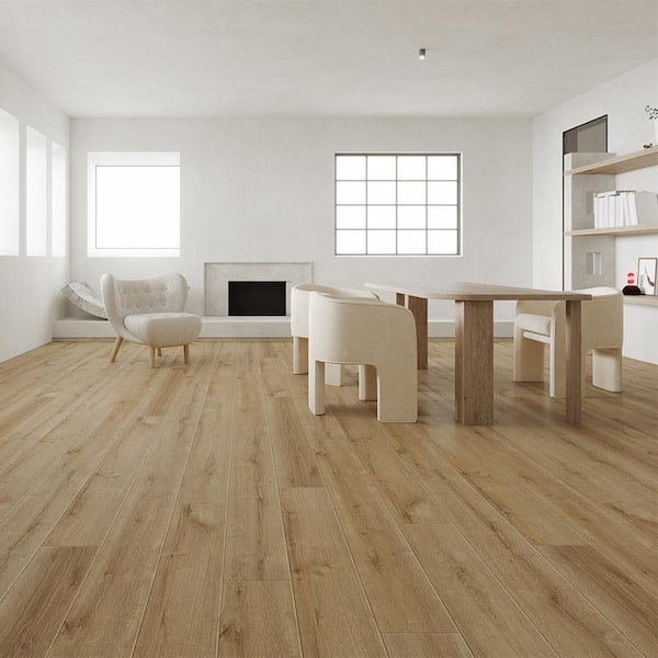 Quiet Wrangell 20 MIL x 7 in. W x 60 in. L Click Lock Waterproof Luxury Vinyl Plank Flooring (29.49 sq. ft./Case)