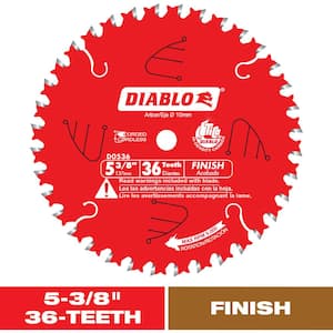 5-3/8in. x 36-Teeth Finish Trim Saw Blade for Wood