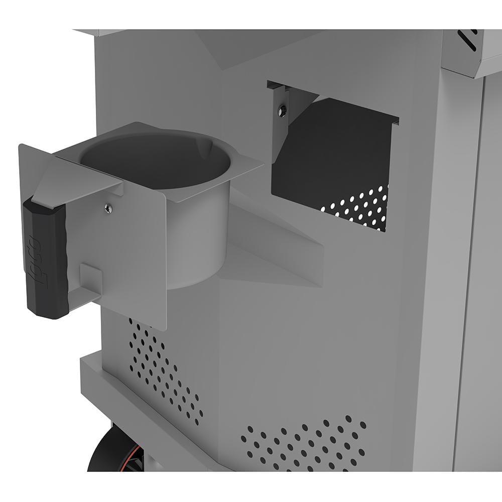 LoCo 26" White Propane Gas Griddle with Folding Shelves