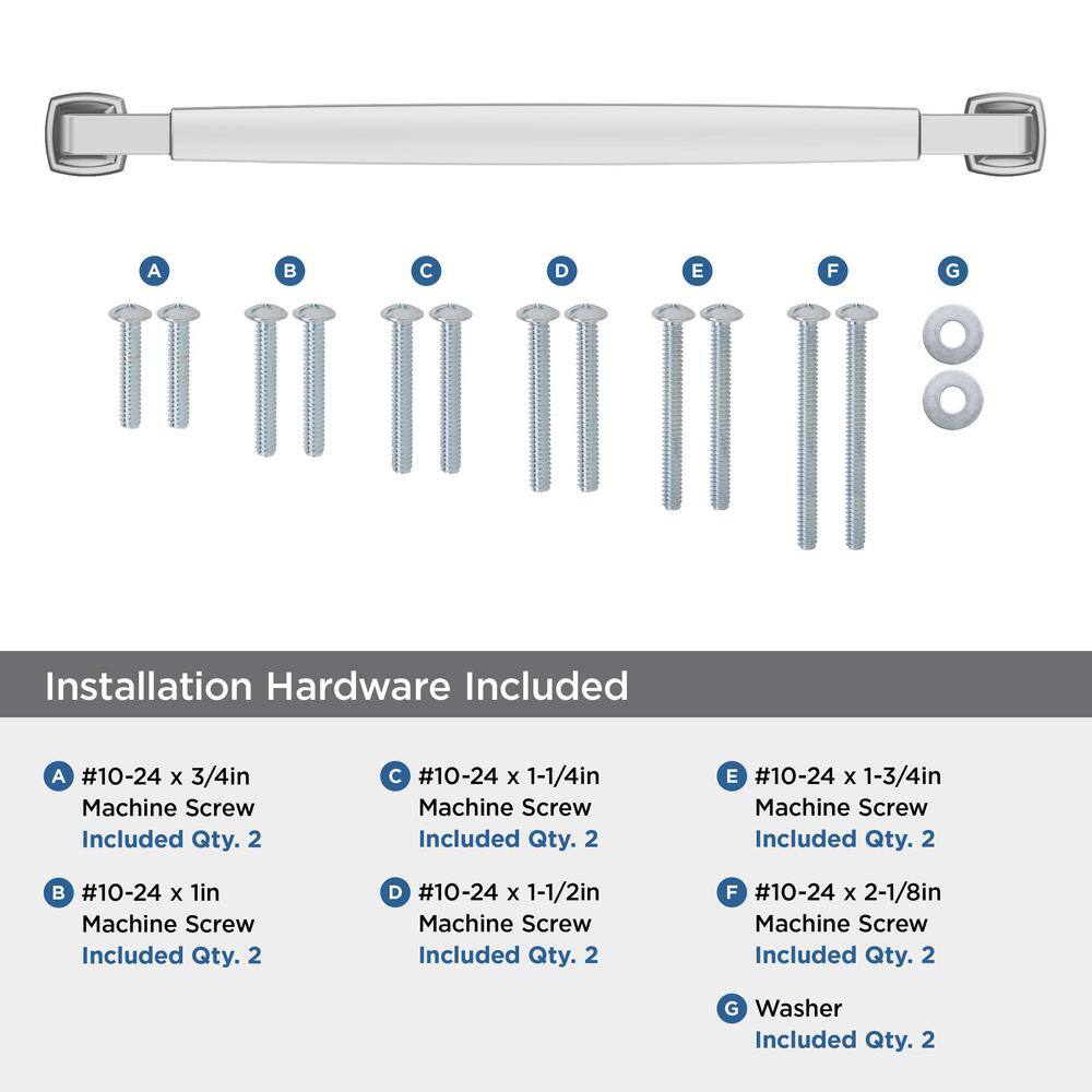 Polished Chrome 13'' Modern Appliance Pull with Mounting Hardware