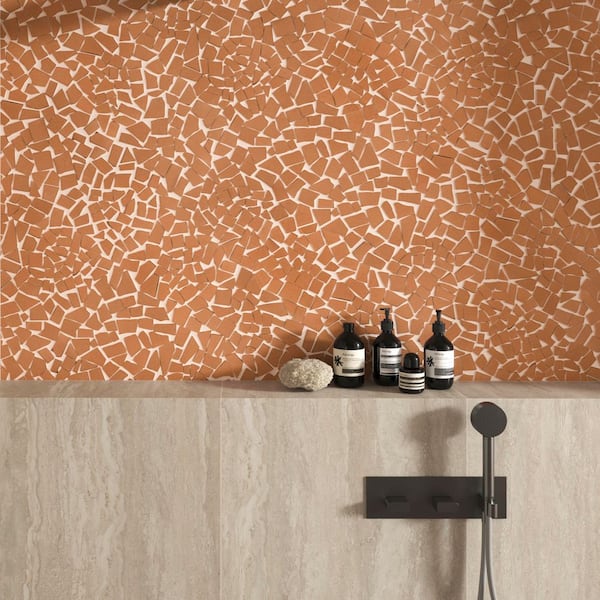 Ivy Hill Tile Toscana Terracotta 3 in. x 0.55 in. Piazza Matte