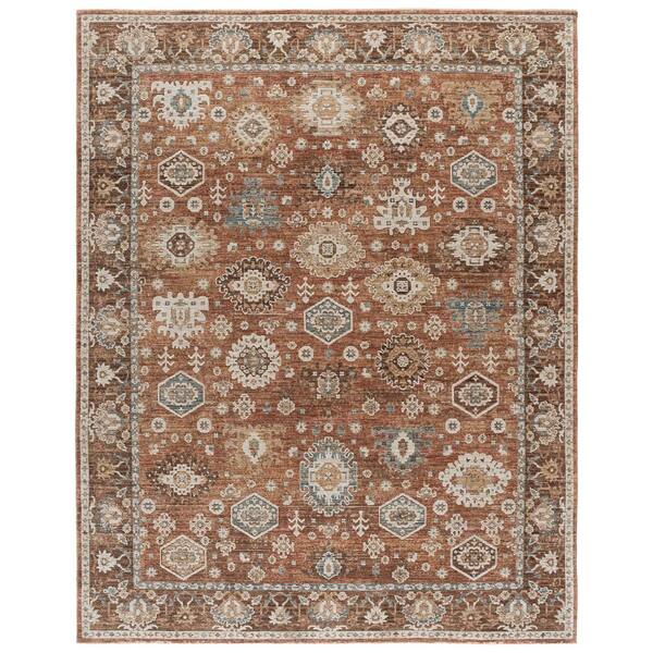 Sarafina 8 ft. x 10 ft. Copper/Brown Tribal Area Rug